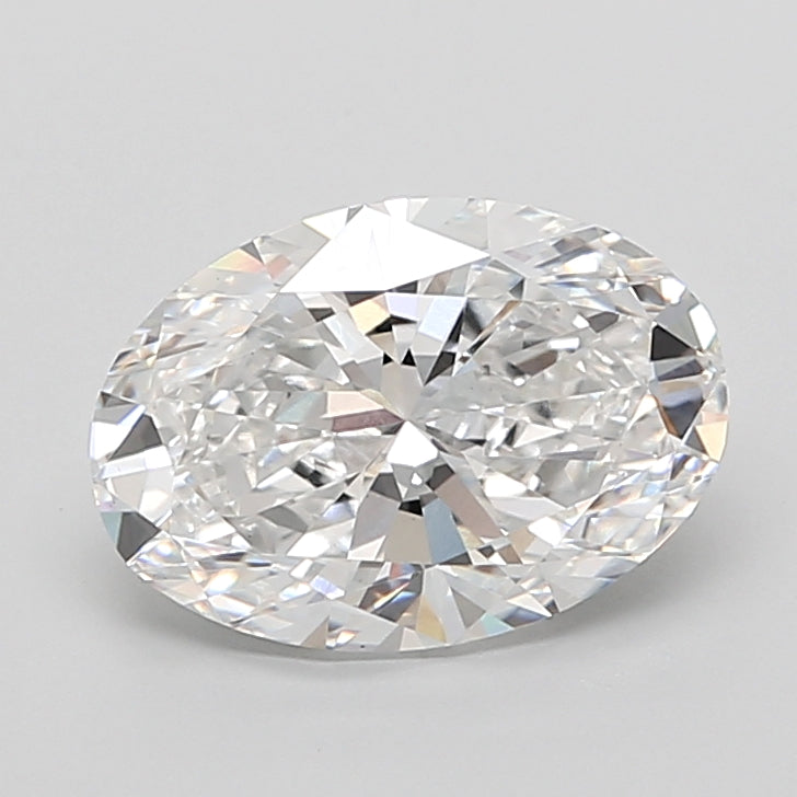 4.08 Carat Oval Shaped, Ideal Cut, E Color, VVS2 Clarity, IGI Certified Lab Grown Diamond
