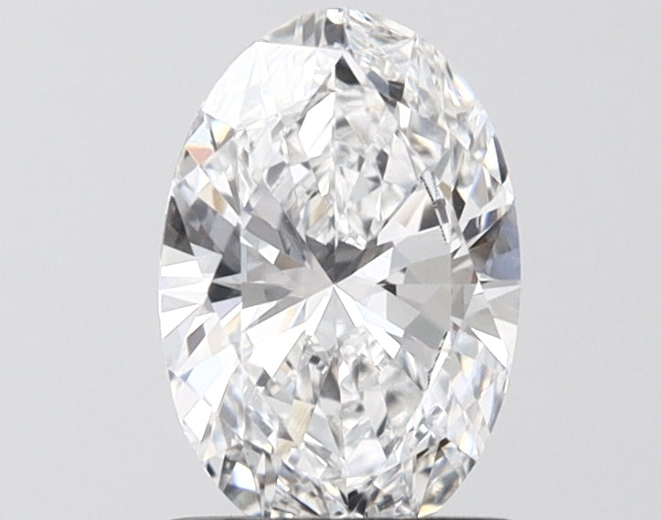 1.07 Carat Oval Shaped, Ideal Cut, D Color, VVS2 Clarity, IGI Certified Lab Grown Diamond