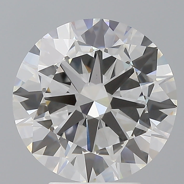 4.04 Carat Round Shaped, Excellent Cut, E Color, VVS2 Clarity, IGI Certified Lab Grown Diamond