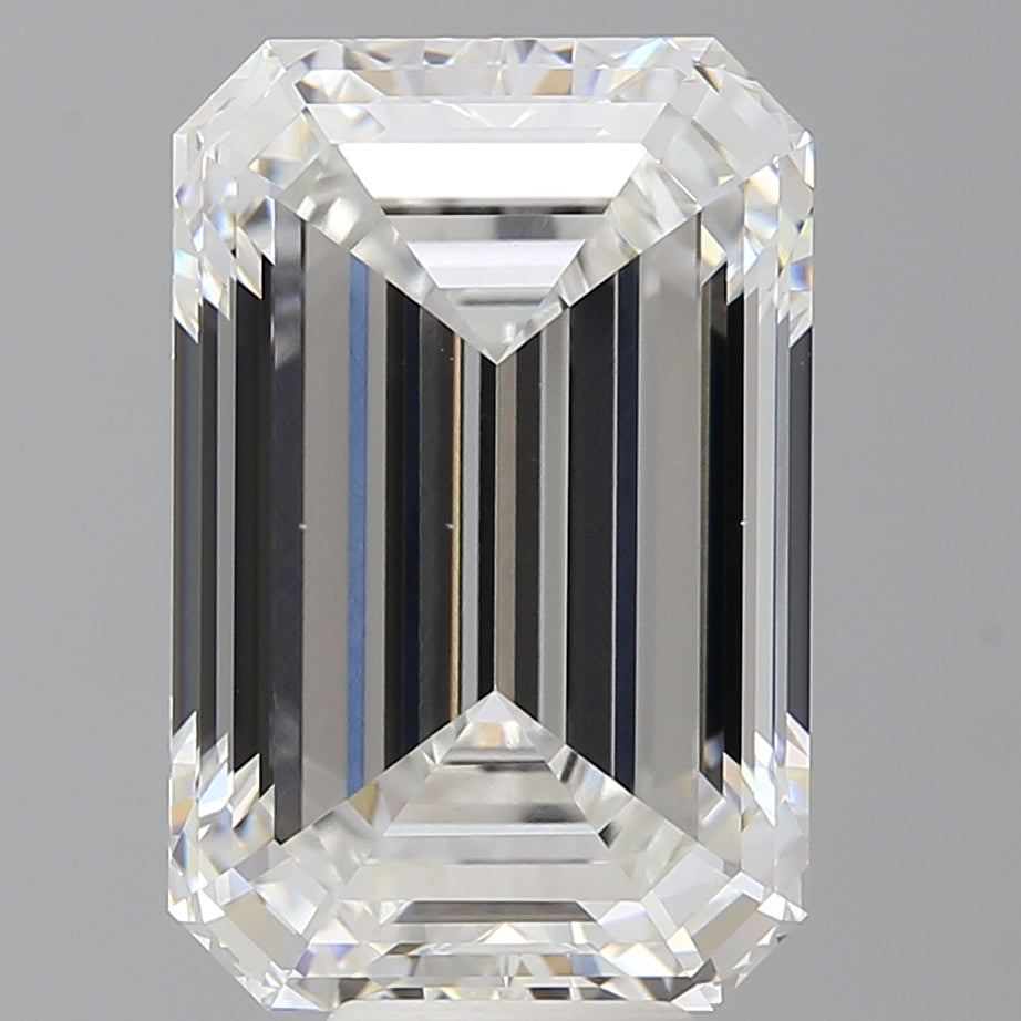 10.59 Carat Emerald Shaped, Ideal Cut, F Color, VS1 Clarity, IGI Certified Lab Grown Diamond