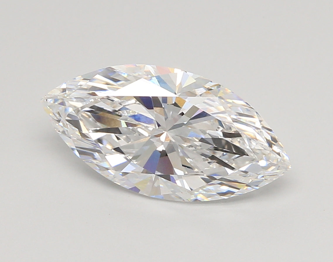 3.05 Carat Marquise Shaped, Ideal Cut, E Color, VS1 Clarity, IGI Certified Lab Grown Diamond