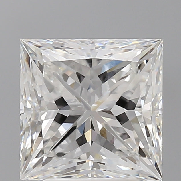 4.08 Carat Princess Shaped, Ideal Cut, E Color, VS1 Clarity, IGI Certified Lab Grown Diamond