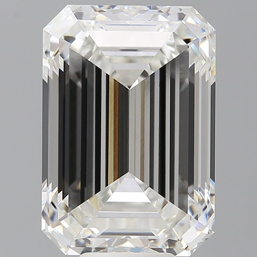 10.03 Carat Emerald Shaped, Excellent Cut, F Color, VVS2 Clarity, IGI Certified Lab Grown Diamond