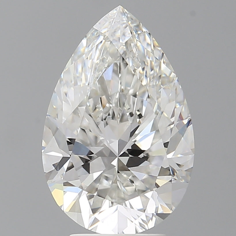 4.51 Carat Pear Shaped, Ideal Cut, F Color, VS1 Clarity, IGI Certified Lab Grown Diamond