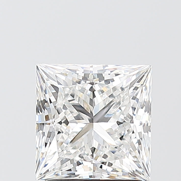 2.04 Carat Princess Shaped, Ideal Cut, E Color, VVS2 Clarity, IGI Certified Lab Grown Diamond