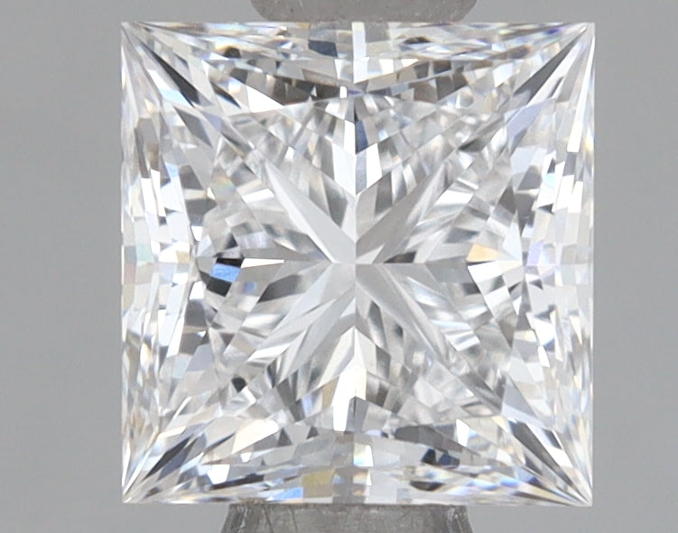 1.12 Carat Princess Shaped, Ideal Cut, D Color, VVS2 Clarity, IGI Certified Lab Grown Diamond