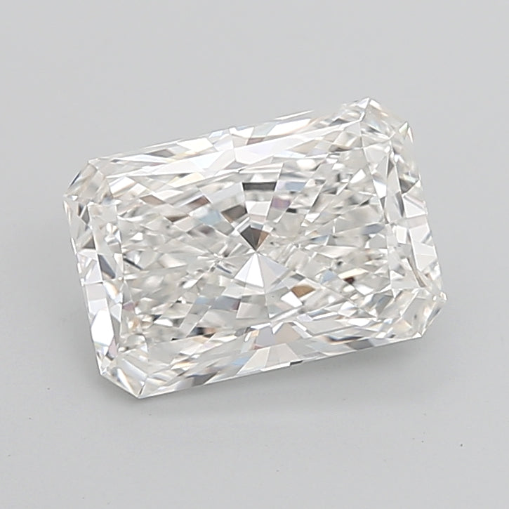 6.08 Carat Radiant Shaped, Ideal Cut, F Color, VVS2 Clarity, IGI Certified Lab Grown Diamond