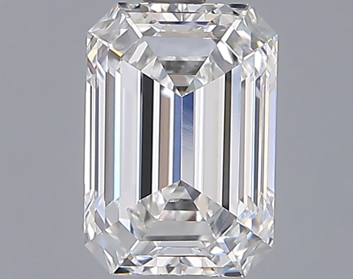 1.50 Carat Emerald Shaped, Ideal Cut, F Color, VVS1 Clarity, IGI Certified Lab Grown Diamond