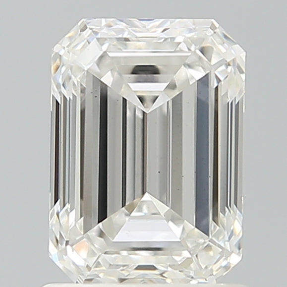 1.58 Carat Emerald Shaped, Ideal Cut, F Color, VS1 Clarity, IGI Certified Lab Grown Diamond