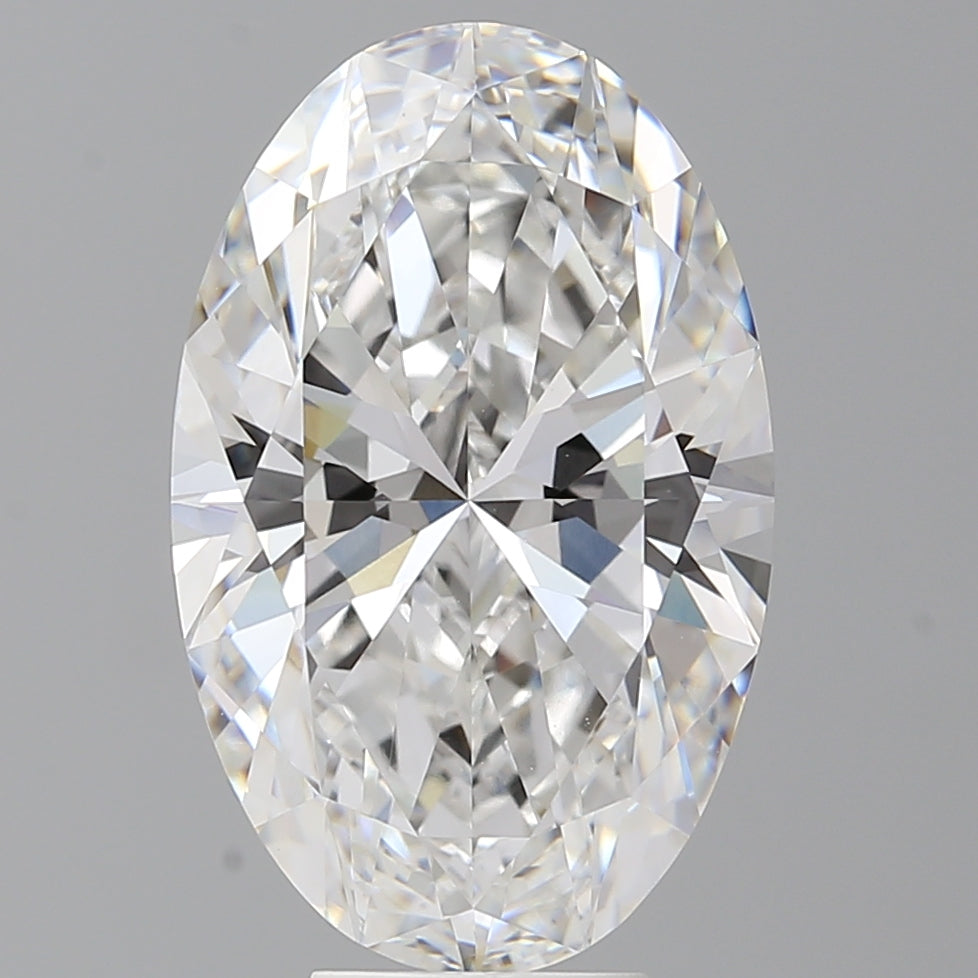 7.58 Carat Oval Shaped, Ideal Cut, E Color, VVS2 Clarity, IGI Certified Lab Grown Diamond
