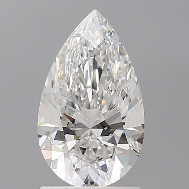 1.55 Carat Pear Shaped, Ideal Cut, E Color, VVS2 Clarity, IGI Certified Lab Grown Diamond