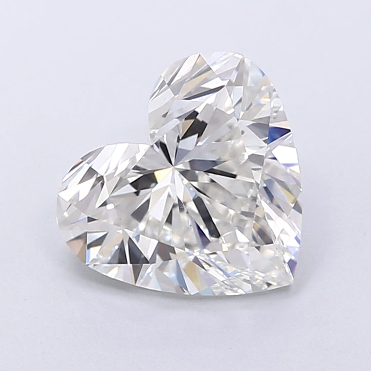 2.15 Carat Heart Shaped, Very Good Cut, G Color, VVS2 Clarity, IGI Certified Lab Grown Diamond
