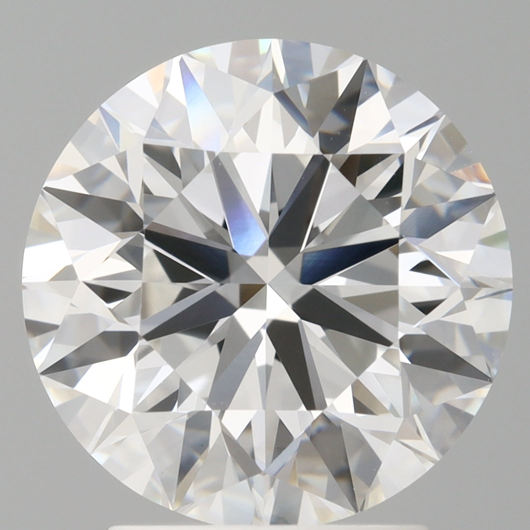 3.01 Carat Round Shaped, Excellent Cut, E Color, VVS2 Clarity, IGI Certified Lab Grown Diamond