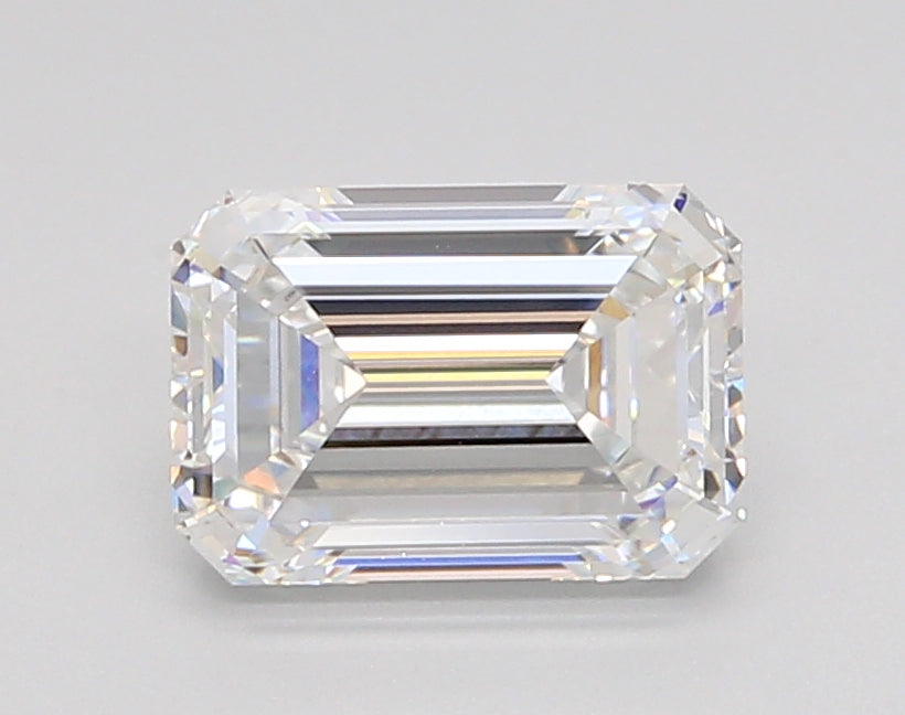 2.07 Carat Emerald Shaped, Ideal Cut, D Color, VVS1 Clarity, IGI Certified Lab Grown Diamond