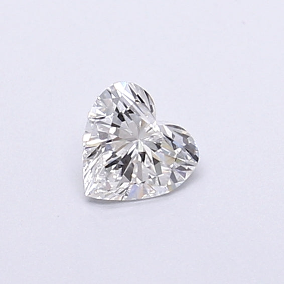 0.34 Carat Heart Shaped, Very Good Cut, D Color, VVS1 Clarity, IGI Certified Lab Grown Diamond