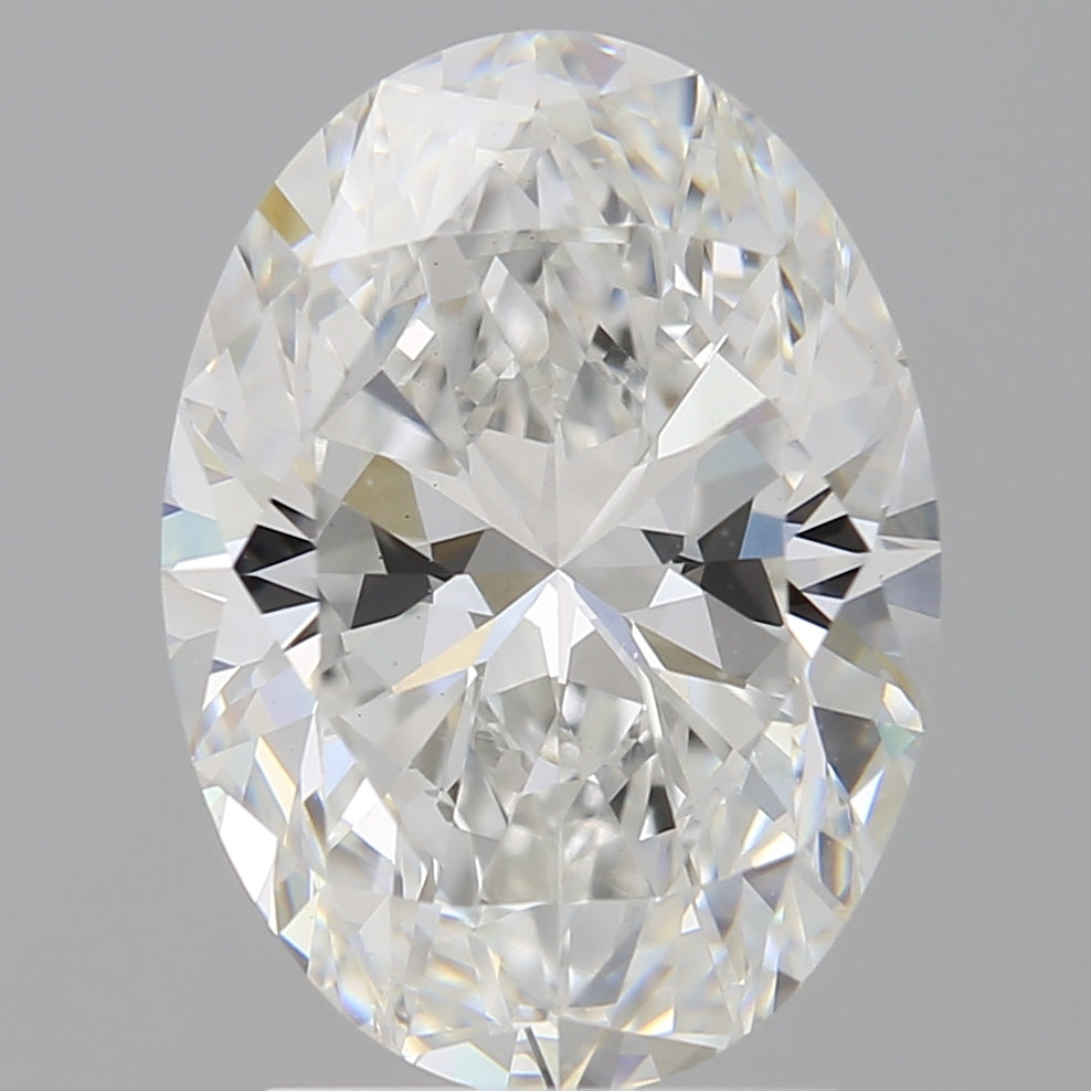 3.01 Carat Oval Shaped, Ideal Cut, F Color, VVS2 Clarity, IGI Certified Lab Grown Diamond