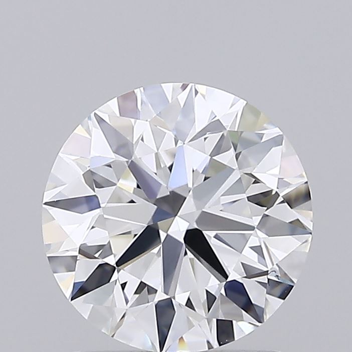1.55 Carat Round Shaped, Ideal Cut, D Color, VVS2 Clarity, IGI Certified Lab Grown Diamond