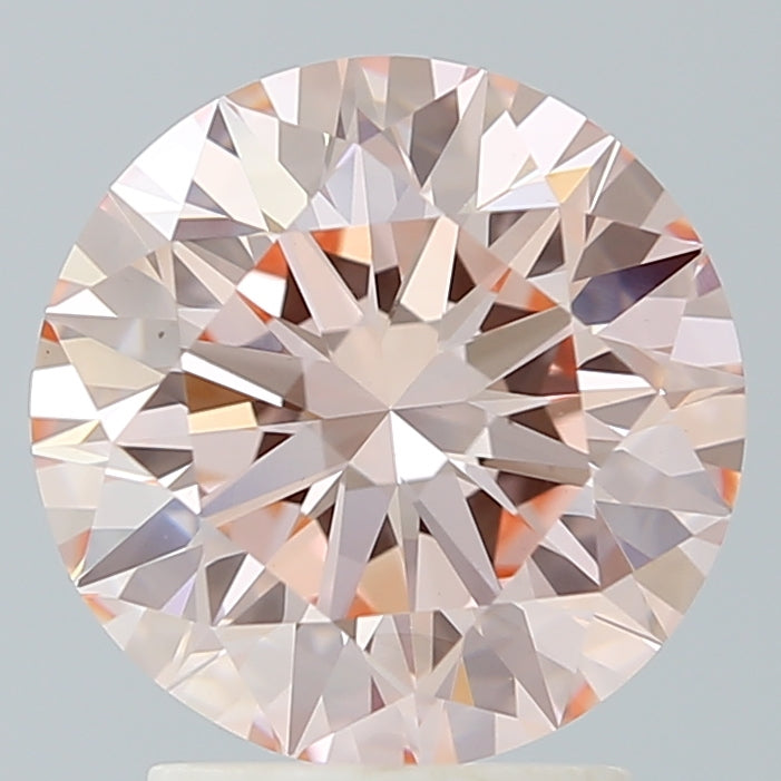 2.67 Carat Round Shaped, Ideal Cut, VS1 Clarity, IGI Certified Lab Grown Diamond