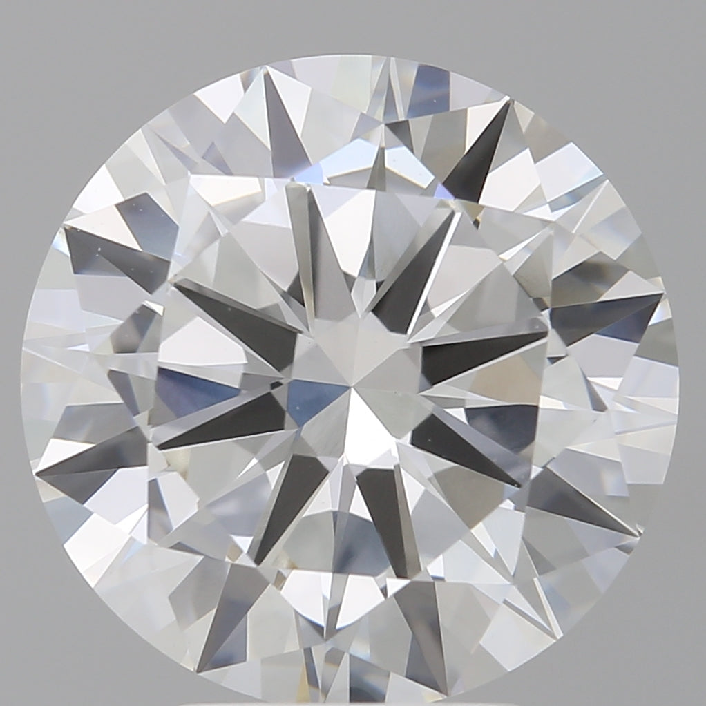 5.00 Carat Round Shaped, Excellent Cut, F Color, VVS2 Clarity, IGI Certified Lab Grown Diamond