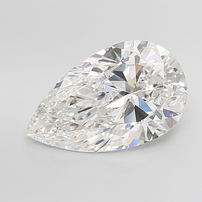 10.03 Carat Pear Shaped, Ideal Cut, E Color, VVS2 Clarity, IGI Certified Lab Grown Diamond