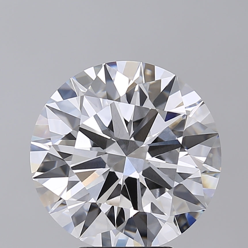 6.02 Carat Round Shaped, Ideal Cut, F Color, VVS2 Clarity, IGI Certified Lab Grown Diamond