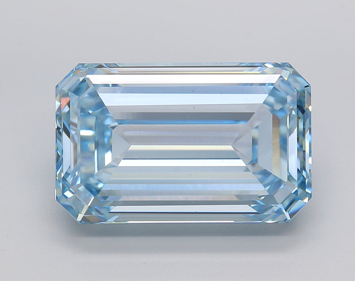 10.21 Carat Emerald Shaped, Excellent Cut, VS1 Clarity, IGI Certified Lab Grown Diamond