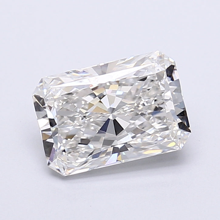 2.05 Carat Radiant Shaped, Very Good Cut, F Color, VVS1 Clarity, IGI Certified Lab Grown Diamond