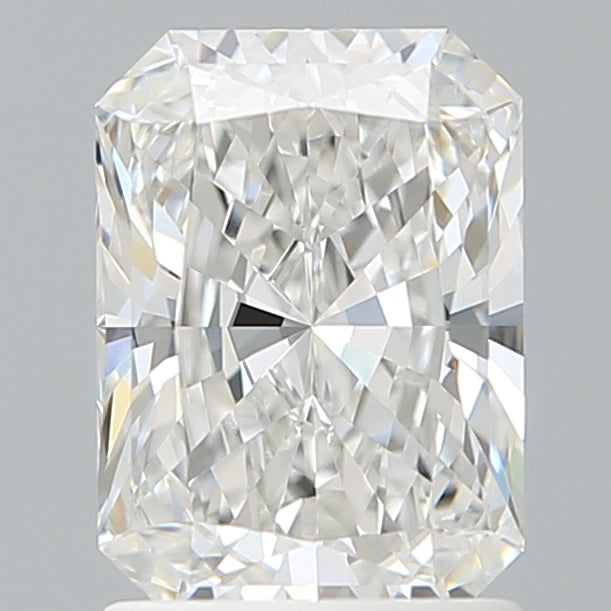 1.60 Carat Radiant Shaped, Ideal Cut, E Color, VVS1 Clarity, IGI Certified Lab Grown Diamond