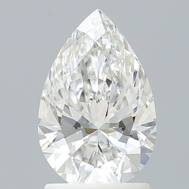 1.59 Carat Pear Shaped, Ideal Cut, E Color, VVS2 Clarity, IGI Certified Lab Grown Diamond