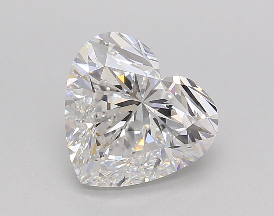 2.00 Carat Heart Shaped, Very Good Cut, E Color, VS1 Clarity, IGI Certified Lab Grown Diamond