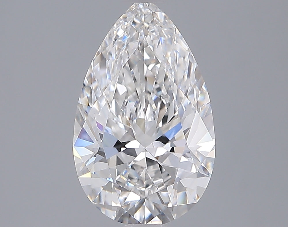 2.05 Carat Pear Shaped, Ideal Cut, E Color, VVS1 Clarity, IGI Certified Lab Grown Diamond