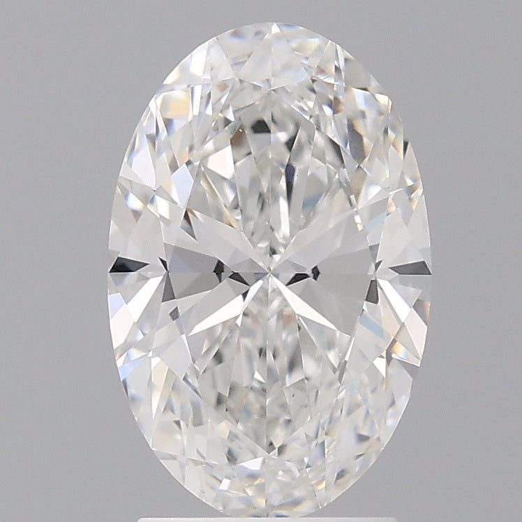 2.50 Carat Oval Shaped, Excellent Cut, E Color, VVS2 Clarity, IGI Certified Lab Grown Diamond