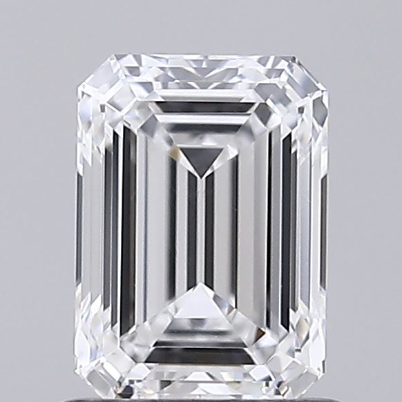 1.02 Carat Emerald Shaped, Ideal Cut, D Color, VVS2 Clarity, IGI Certified Lab Grown Diamond