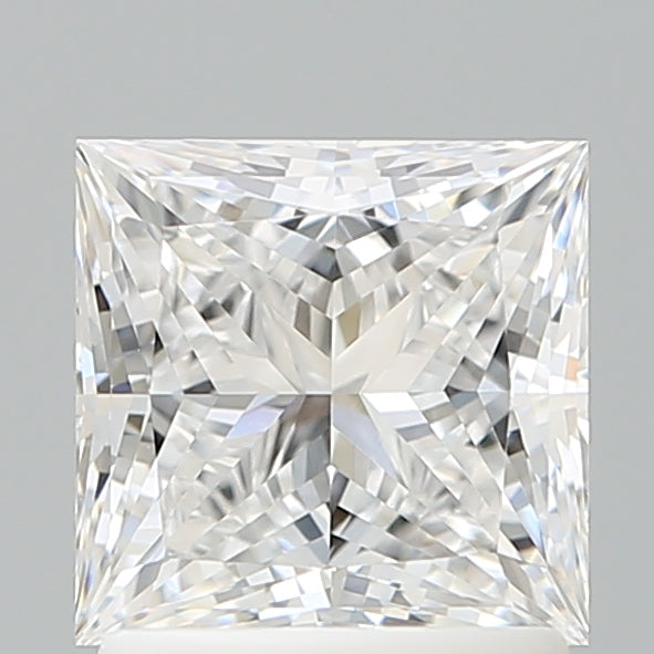 1.57 Carat Princess Shaped, Ideal Cut, D Color, VVS2 Clarity, IGI Certified Lab Grown Diamond