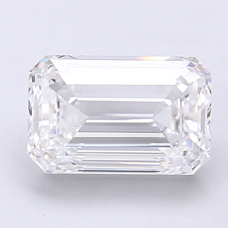 3.26 Carat Emerald Shaped, Very Good Cut, D Color, VVS2 Clarity, IGI Certified Lab Grown Diamond