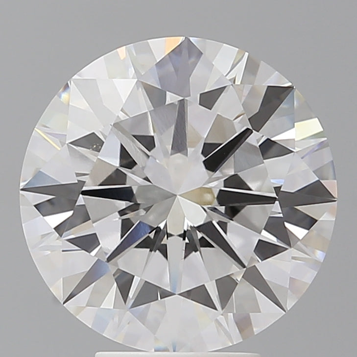 5.55 Carat Round Shaped, Excellent Cut, E Color, VVS2 Clarity, IGI Certified Lab Grown Diamond