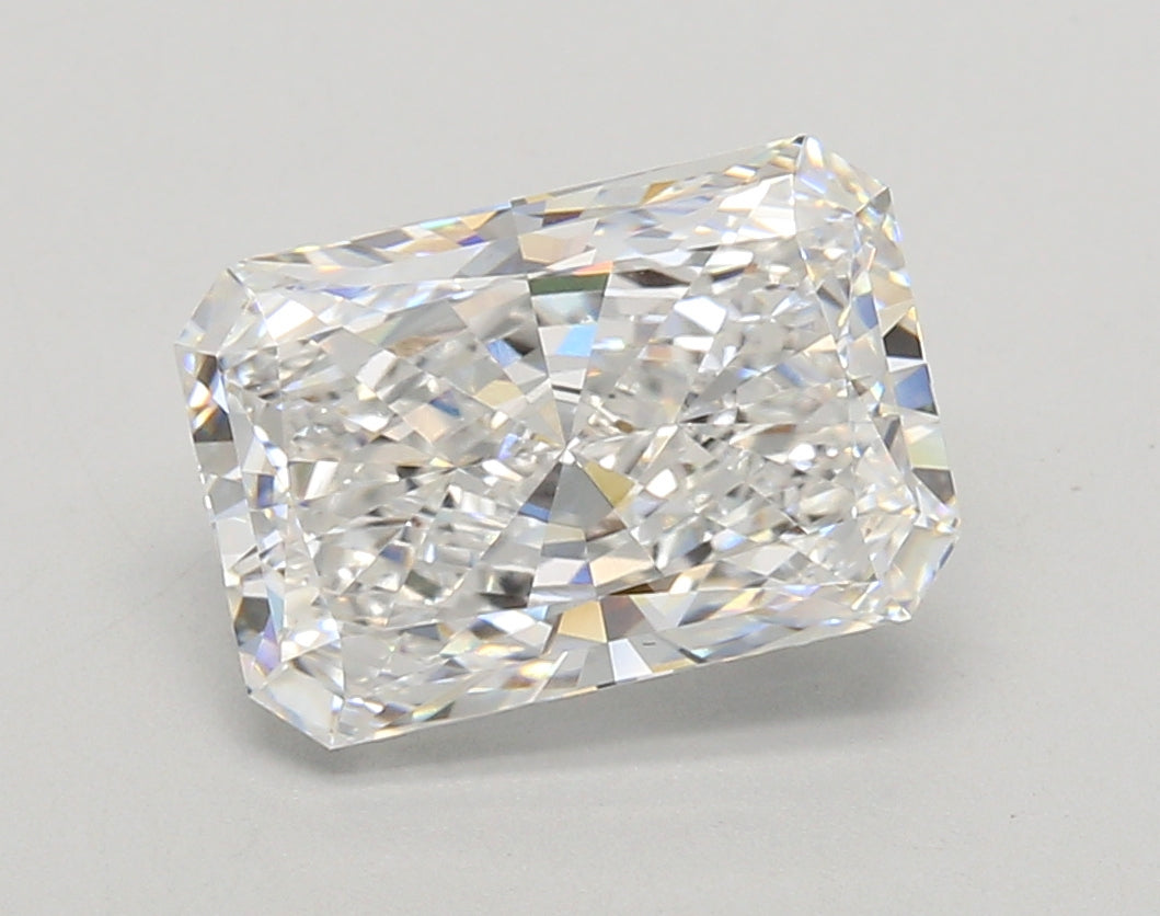 3.04 Carat Radiant Shaped, Ideal Cut, E Color, VVS1 Clarity, IGI Certified Lab Grown Diamond