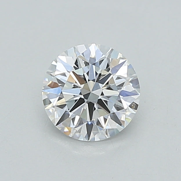 0.53 Carat Round Shaped, Ideal Cut, D Color, VVS2 Clarity, IGI Certified Lab Grown Diamond