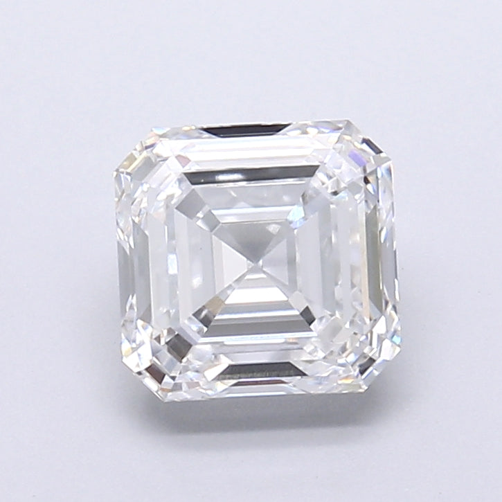 1.90 Carat Asscher Shaped, Very Good Cut, D Color, VVS1 Clarity, IGI Certified Lab Grown Diamond