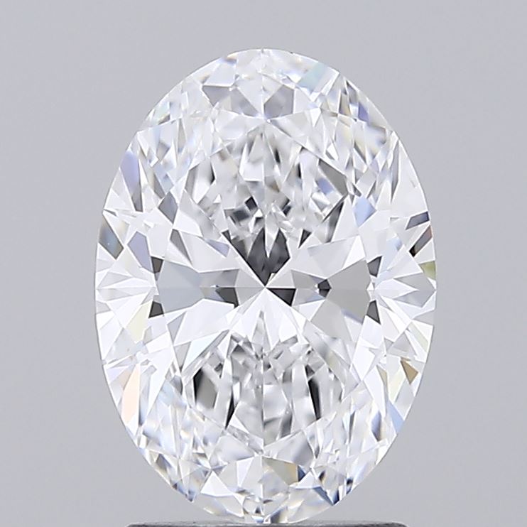 2.03 Carat Oval Shaped, Excellent Cut, D Color, IF Clarity, IGI Certified Lab Grown Diamond