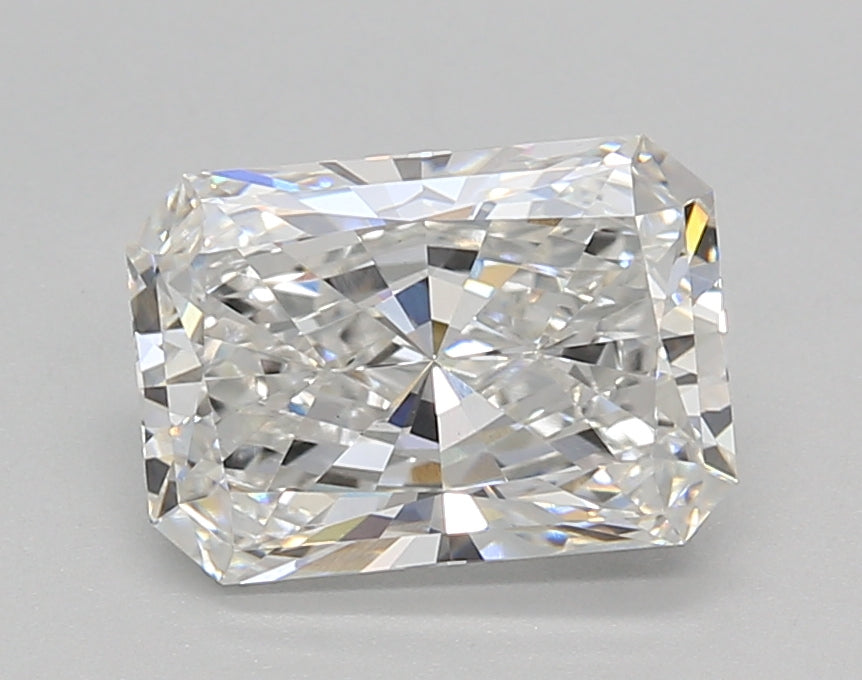 2.02 Carat Radiant Shaped, Ideal Cut, E Color, VS1 Clarity, IGI Certified Lab Grown Diamond
