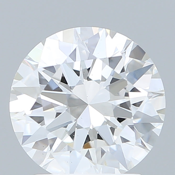 2.07 Carat Round Shaped, Excellent Cut, D Color, VS2 Clarity, IGI Certified Lab Grown Diamond
