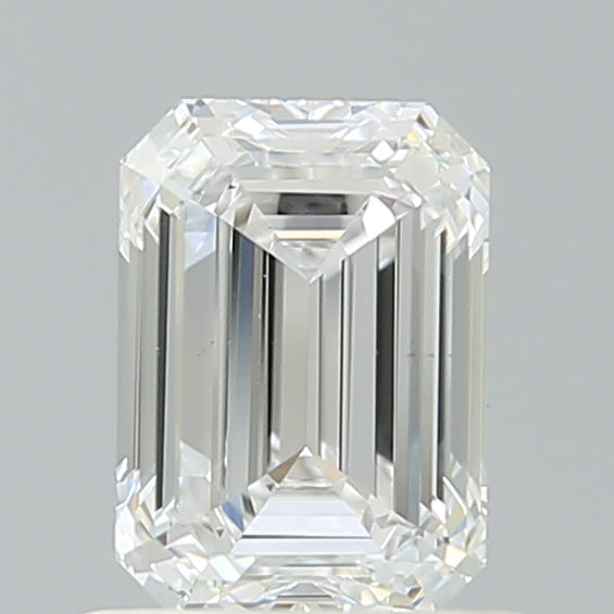 1.00 Carat Emerald Shaped, Ideal Cut, D Color, VS2 Clarity, IGI Certified Lab Grown Diamond