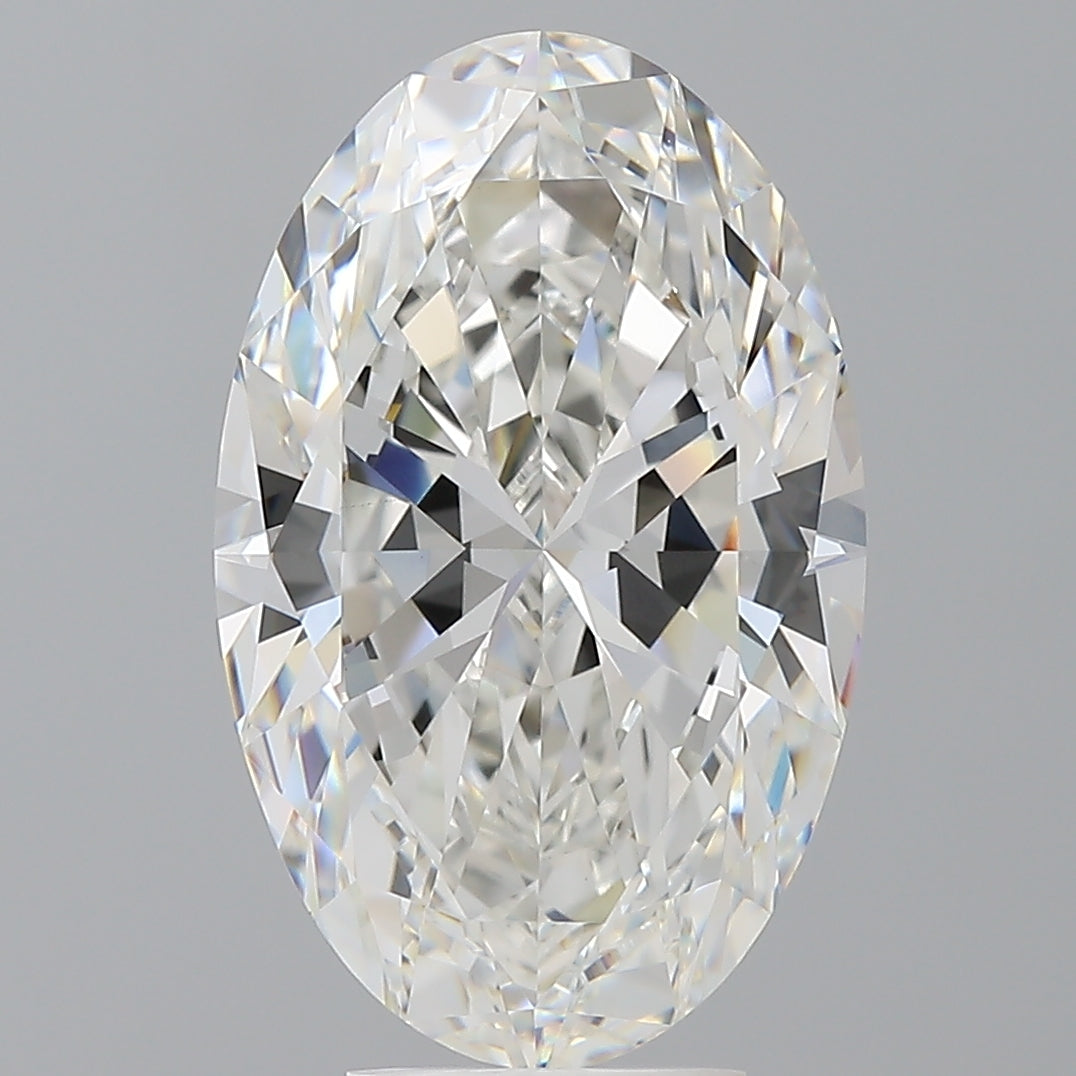 5.56 Carat Oval Shaped, Ideal Cut, F Color, VVS2 Clarity, IGI Certified Lab Grown Diamond