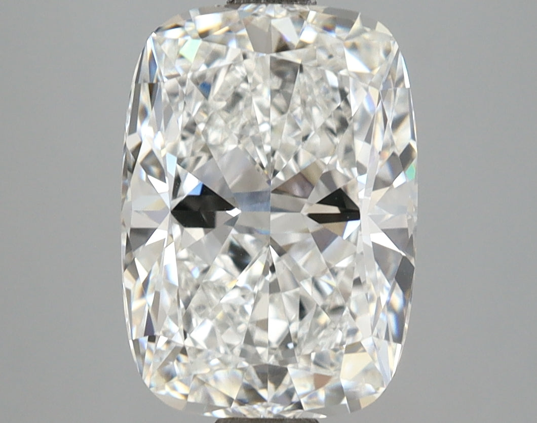 3.93 Carat Cushion Shaped, Ideal Cut, F Color, VVS2 Clarity, IGI Certified Lab Grown Diamond