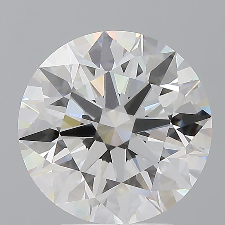 4.08 Carat Round Shaped, Ideal Cut, E Color, VVS2 Clarity, IGI Certified Lab Grown Diamond