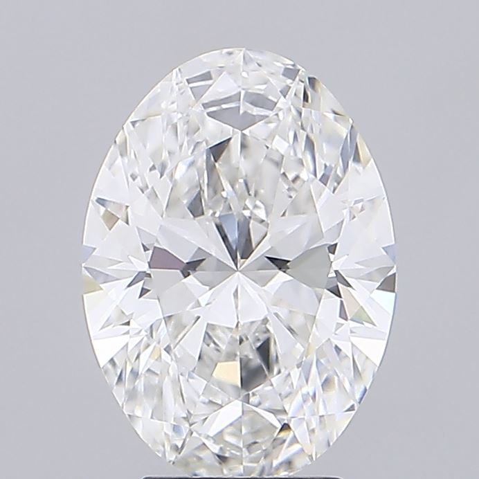 4.02 Carat Oval Shaped, Ideal Cut, F Color, VVS2 Clarity, IGI Certified Lab Grown Diamond