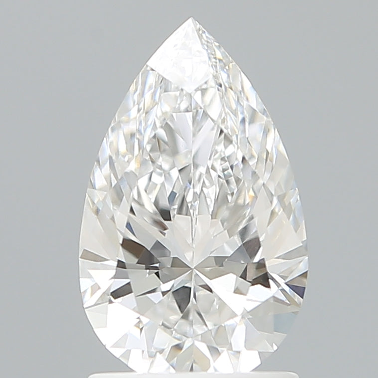 1.54 Carat Pear Shaped, Ideal Cut, D Color, VVS1 Clarity, IGI Certified Lab Grown Diamond