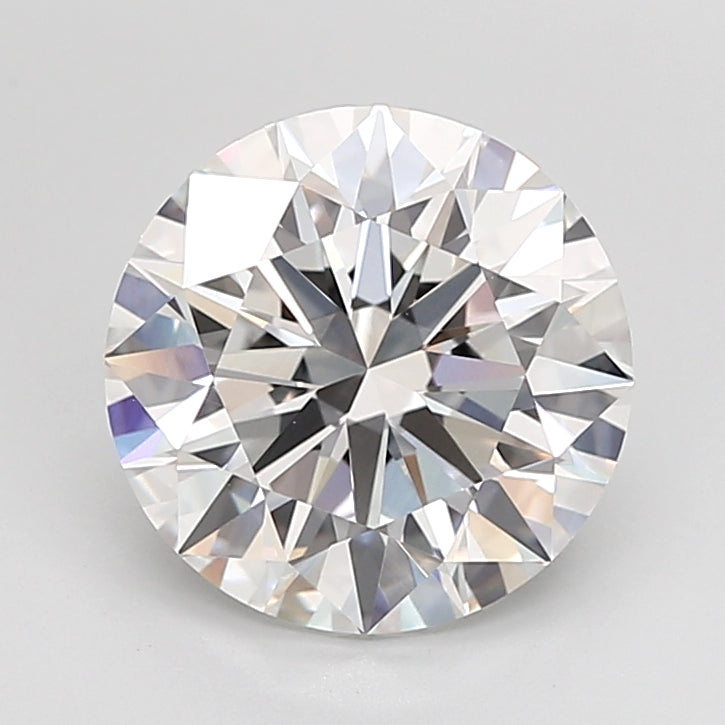 4.04 Carat Round Shaped, Ideal Cut, E Color, VVS2 Clarity, IGI Certified Lab Grown Diamond