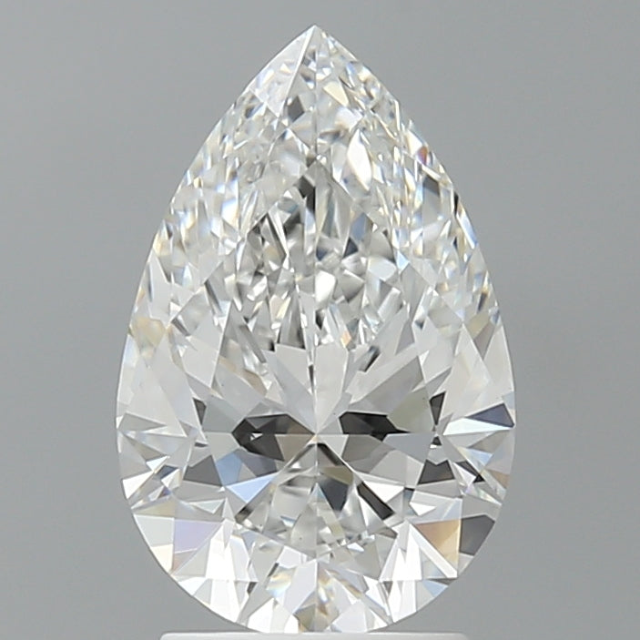 2.59 Carat Pear Shaped, Ideal Cut, E Color, VVS2 Clarity, IGI Certified Lab Grown Diamond